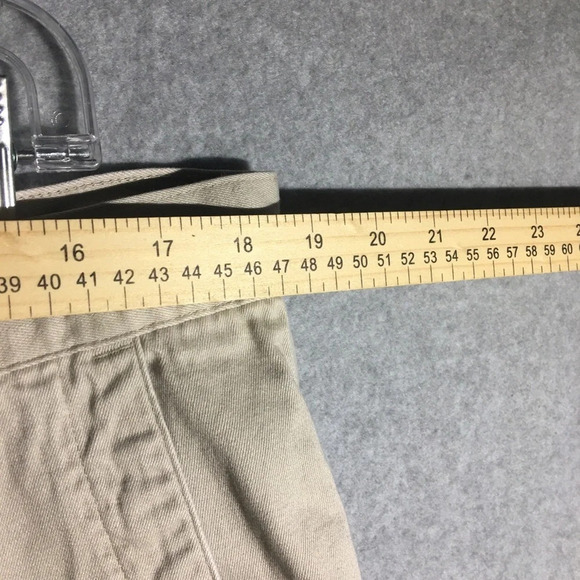 Mens Mountain Khaki Pants Tan Stained Outdoors Work Casual Trashed Career - Picture 2 of 6